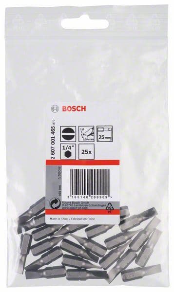 Bit odvrtača ekstra-tvrdi Bosch 2607001465, S 1,0x5,5, 25 mm - slika 2