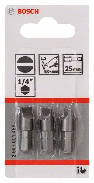 Bit odvrtača ekstra-tvrdi Bosch 2607001468, S 1,2x8,0, 25 mm - slika 2