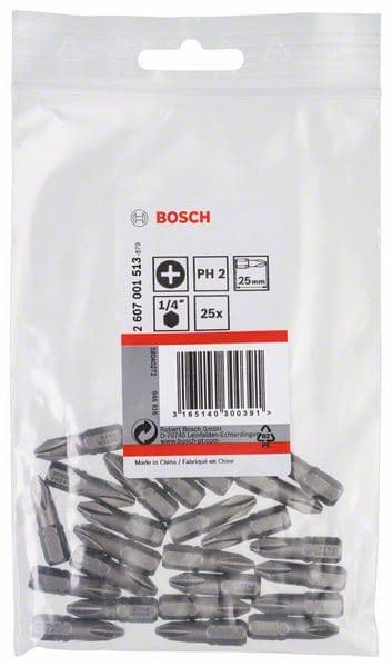 Bit odvrtača ekstra-tvrdi Bosch 2607001513, PH 2, 25 mm - slika 2