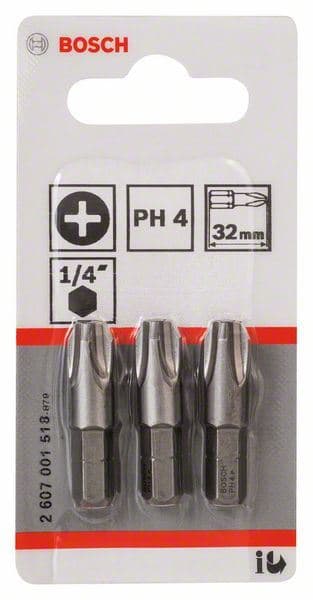 Bit odvrtača ekstra-tvrdi Bosch 2607001518, PH 4, 32 mm - slika 2