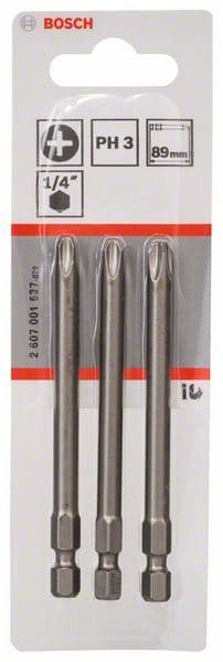 Bit odvrtača ekstra-tvrdi Bosch 2607001537, PH 3, 89 mm - slika 2