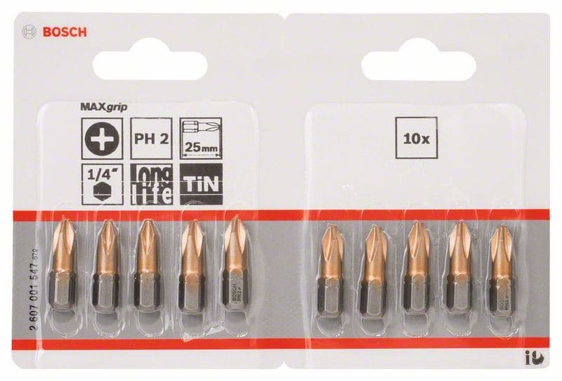 Bit odvrtača Max Grip Bosch 2607001547, PH 2, 25 mm - slika 2