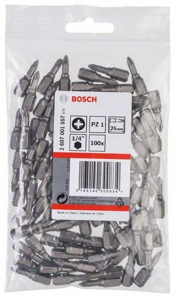 Bit odvrtača ekstra-tvrdi Bosch 2607001557, PZ 1, 25 mm - slika 2