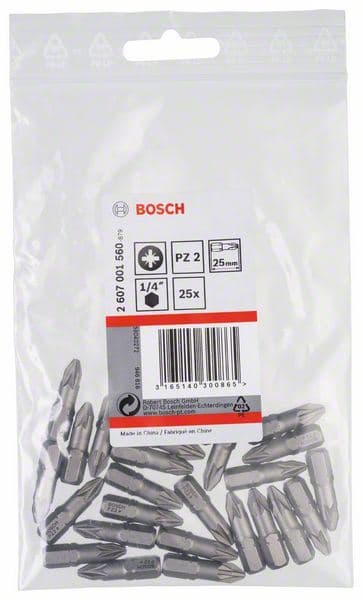 Bit odvrtača ekstra-tvrdi Bosch 2607001560, PZ 2, 25 mm - slika 2