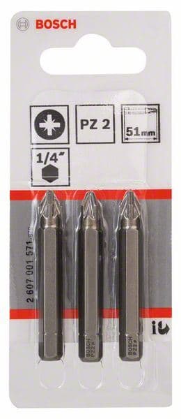 Bit odvrtača ekstra-tvrdi Bosch 2607001571, PZ 2, 51 mm - slika 2