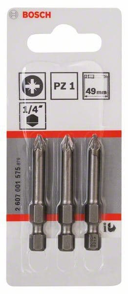 Bit odvrtača ekstra-tvrdi Bosch 2607001575, PZ 1, 49 mm - slika 2