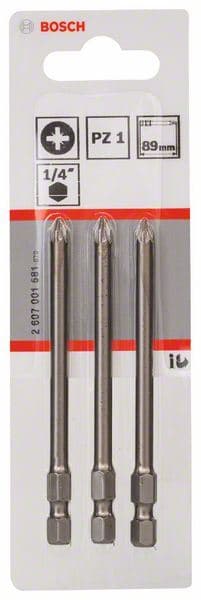 Bit odvrtača ekstra-tvrdi Bosch 2607001581, PZ 1, 89 mm - slika 2