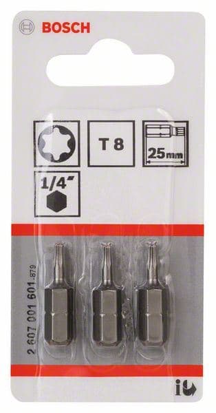 Bit odvrtača ekstra-tvrdi Bosch 2607001601, T8, 25 mm - slika 2