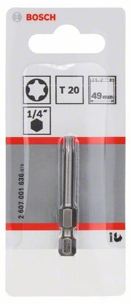 Bit odvrtača ekstra-tvrdi Bosch 2607001636, T20, 49 mm - slika 2