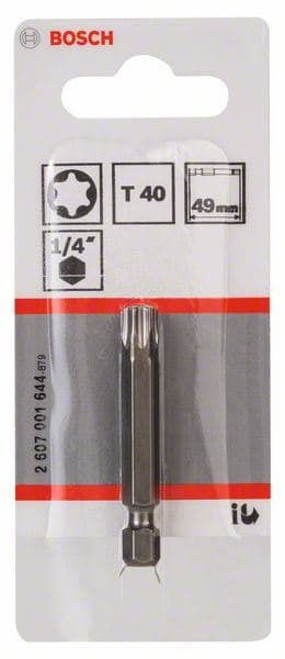 Bit odvrtača ekstra-tvrdi Bosch 2607001644, T40, 49 mm - slika 2