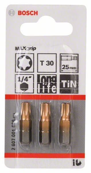 Bit odvrtača Max Grip Bosch 2607001696, T30, 25 mm - slika 2