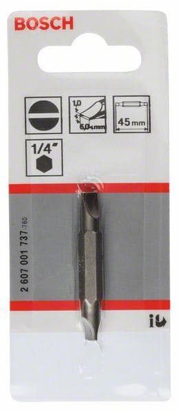 Dvostrani nastavak Bosch 2607001737, S 1,0x6,0; S 1,0x6,0; 45 mm - slika 2