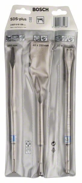 Set dleta SDS plus, 3 dela Bosch 2607019159, 250; 250; 260 x 20; 40 mm - slika 2