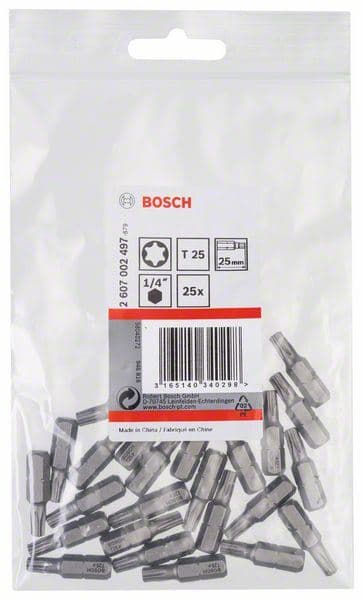 Bit odvrtača ekstra-tvrdi Bosch 2607002497, T25, 25 mm - slika 2
