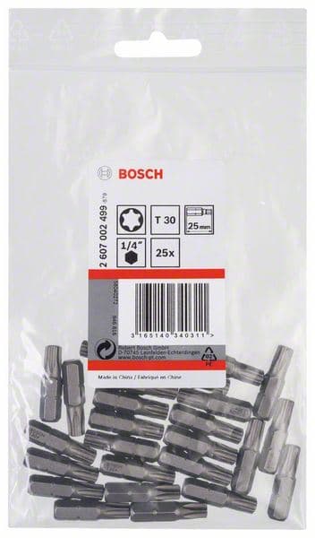 Bit odvrtača ekstra-tvrdi Bosch 2607002499, T30, 25 mm - slika 2
