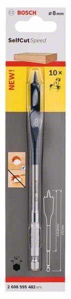 Pljosnate burgije za glodanje Self Cut Speed, šestostrani prihvat Bosch 2608595482, 8 x 152 mm