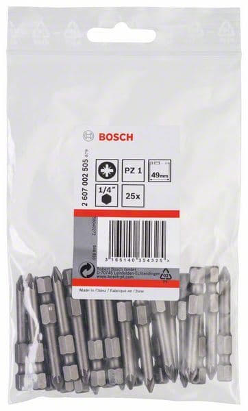 Bit odvrtača ekstra-tvrdi Bosch 2607002505, PZ 1, 49 mm - slika 2