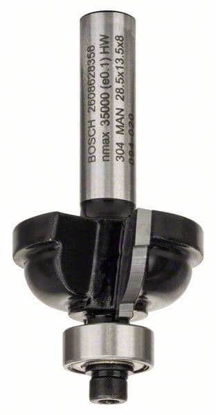 Profilno glodalo F Bosch 2608628356, 8 mm, R1 6,3 mm, D 28,5 mm, L 13,2 mm, G 54 mm
