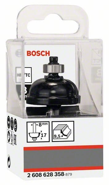 Profilno glodalo F Bosch 2608628358, 8 mm, R1 9,5 mm, D 35 mm, L 16,2 mm, G 59 mm - slika 2