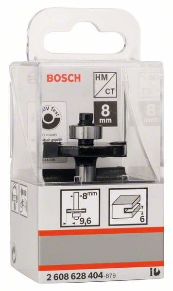 Pločasta glodala za žlebove Bosch 2608628404, 8 mm, D1 32 mm, L 6 mm, G 51 mm - slika 2