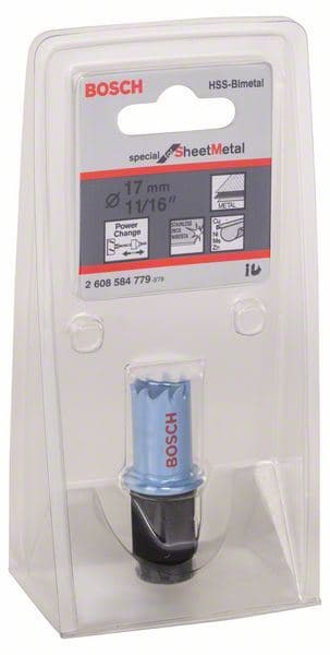 Testera za bušenje provrta Sheet Metal Bosch 2608584779, 17 mm, 11/16"