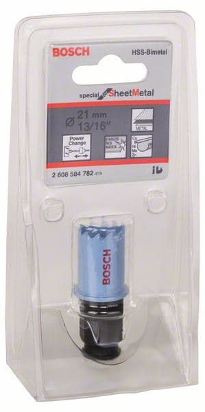 Testera za bušenje provrta Sheet Metal Bosch 2608584782, 21 mm, 13/16"