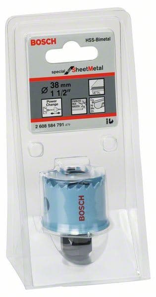 Testera za bušenje provrta Sheet Metal Bosch 2608584791, 38 mm, 1 1/2"