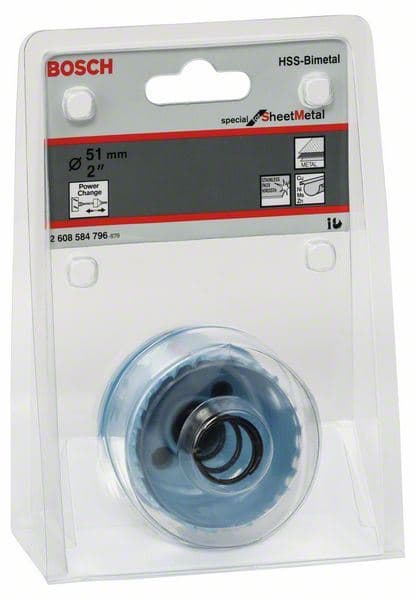 Testera za bušenje provrta Sheet Metal Bosch 2608584796, 51 mm, 2"