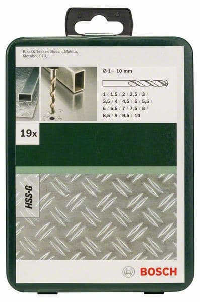 19-delni set burgija za metal HSS-G, DIN 338 Bosch 2609255062 - slika 2