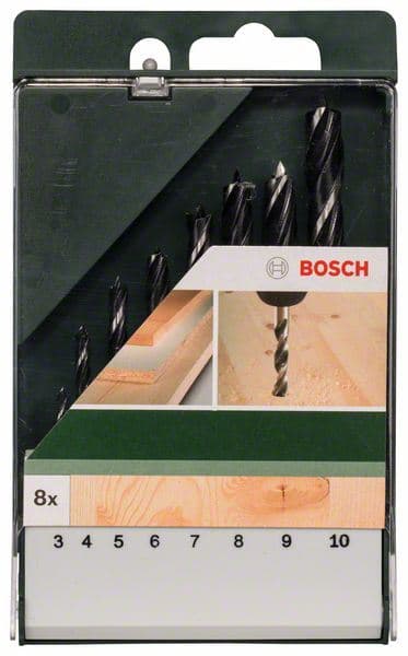 Bosch 2609255215, 8-delni set spiralnih burgija za drvo - slika 2