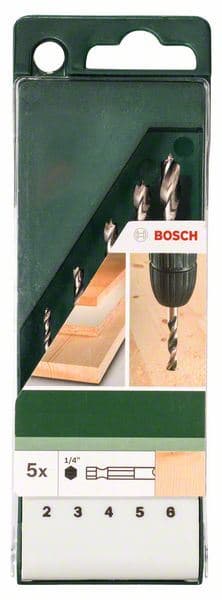 Bosch 2609255326, 5-delni set burgija za drvo sa šestostranim prihvatom - slika 2