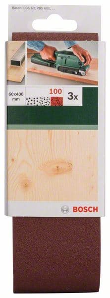 3-delni set brusnih traka za tračne brusilice, crveni kvalitet Bosch 2609256190 - slika 2