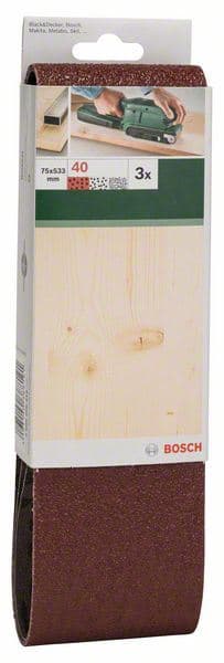 3-delni set brusnih traka za tračne brusilice, crveni kvalitet Bosch 2609256216 - slika 2