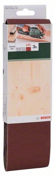 3-delni set brusnih traka za tračne brusilice, crveni kvalitet Bosch 2609256220 - slika 2