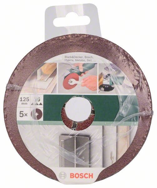 Bosch 2609256250, 5-delni set brusnih fiber diskova za ugaone brusilice, korund - slika 2