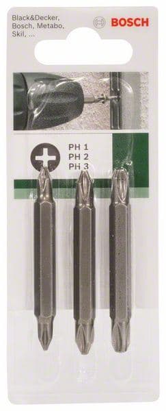 3-delni set dvostranih nastavaka (PH, PH) Bosch 2609255961 - slika 3