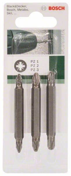 3-delni set dvostranih nastavaka (PZ, PZ) Bosch 2609255962 - slika 3