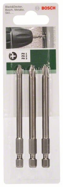 3-delni set nastavaka odvrtača za Phillips šrafove sa ukrštenim prorezom (PH) Bosch 2609255966 - slika 3