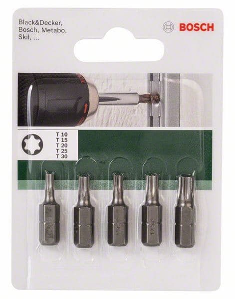 5-delni set bitova odvrtača Standard za šrafove sa unutrašnjim Torx prihvatom (T) Bosch 2609255970 - slika 3