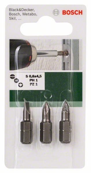 3-delni set bitova odvrtača Standard, mešani (S, PH, PZ) Bosch 2609255973 - slika 5