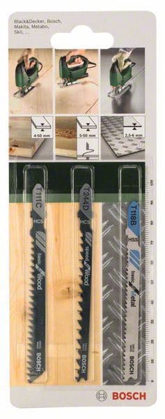 Bosch 2609256741, 3-delni set listova ubodne testere T prihvat - slika 2