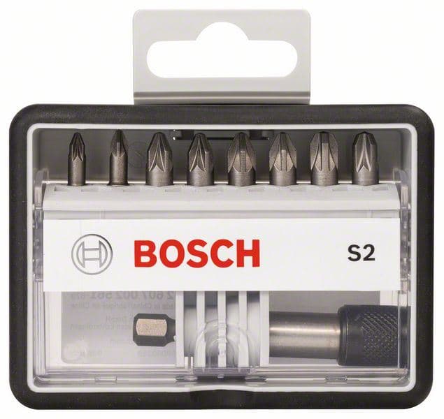 8+1-delni set Robust Line bitova odvrtača S ekstra tvrdi Bosch 2607002561, 25 mm, 8+1-delni - slika 2