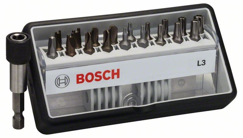 18+1-delni set Robust Line bitova odvrtača L ekstra tvrdi Bosch 2607002569, 25 mm, 18+1-delni