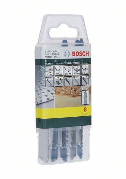 8-delna kutija sa listovima testere za drvo/metal/plastiku (T prihvat) Bosch 2607019458 - slika 2