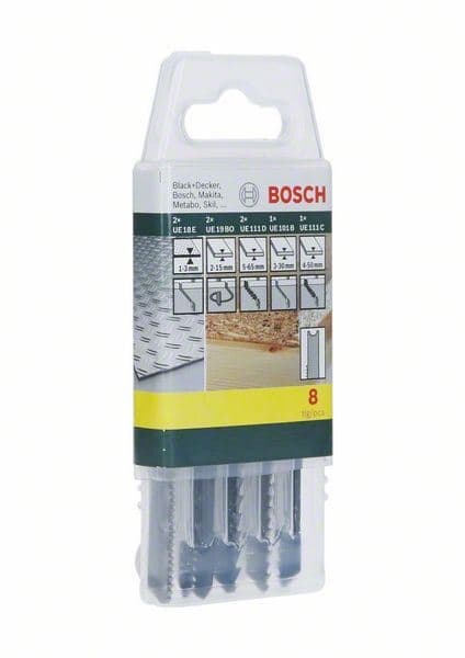 8-delna kutija sa listovima testere za drvo/metal/plastiku (U prihvat) Bosch 2607019459 - slika 2