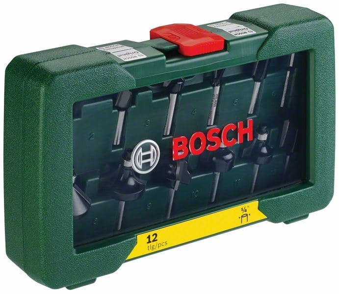 12-delni set TC glodala (1/4" prihvat) Bosch 2607019465 - slika 2