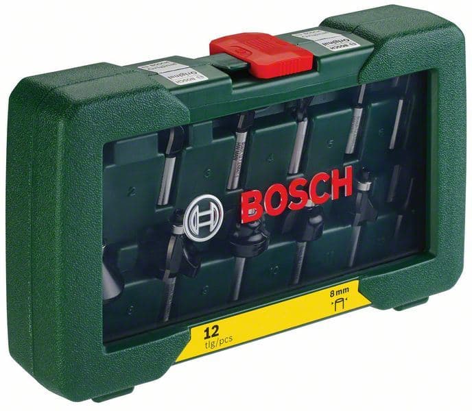 12-delni set TC glodala (8 mm prihvat) Bosch 2607019466 - slika 2