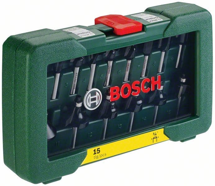 15-delni set TC glodala (1/4" prihvat) Bosch 2607019468 - slika 2