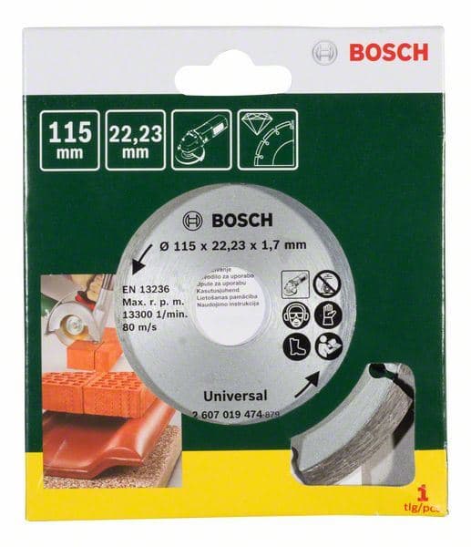 Dijamantska rezna ploča za građevinski materijal, Ø 115 mm Bosch 2607019474 - slika 2