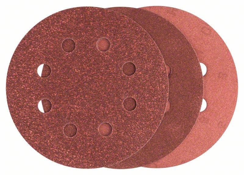 25-delni set brusnih listova za ekscentar brusilicu, granulacija 80, 120, 240 Bosch 2607019496